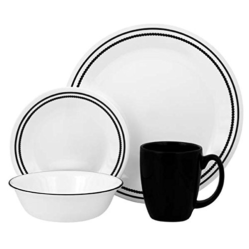 Corelle Livingware Brilliant Black Beads, 16Piece