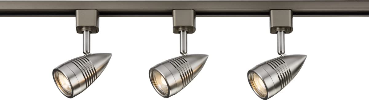 Knightsbridge 1 Metre Bullet Tracklight Kit in Brushed Chrome
