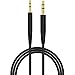 Stereo Jack Cables Replacement Cords Compatible Bose On-Ear 2 OE2 OE2i QC25 QC35 Soundlink SoundTrue Headphones (Black)