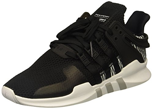 adidas Originals Boys' EQT Support ADV J Running Shoe, Black/White, 5.5 Medium US Big Kid