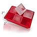 Fullsexy COMINHKPR152120 B01MU6LGWM 2 Large Silicone Ice Cube Trays with Lids, Free Size, Red