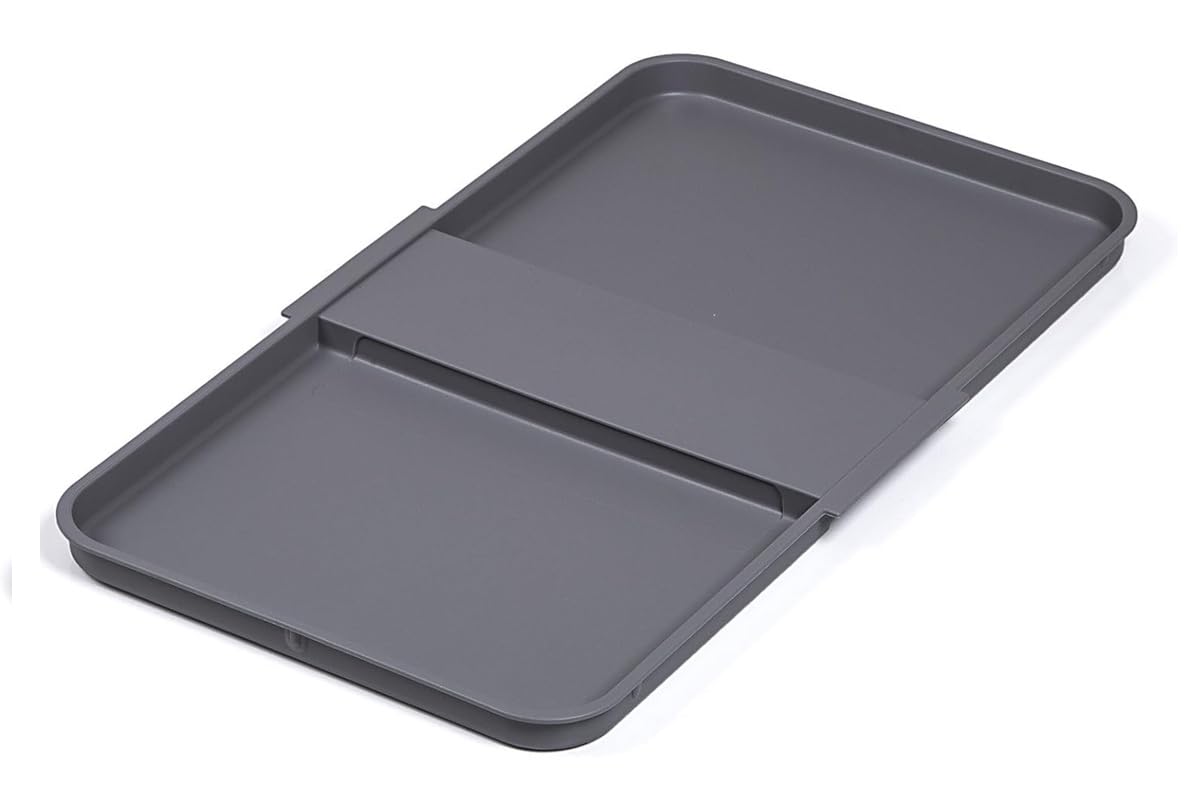 NINKA eins2top 5010.11 41514 Single Lid Large Lid Plate for Waste Bin 25/35 Litres Plastic Dark Grey Silver