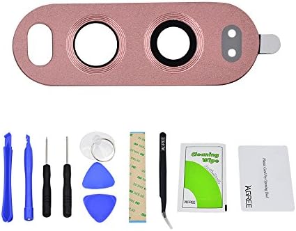 IAGREE Back Rear Camera Glass Lens Cover with Adhesive Fix Replacement Parts For For LG V20 H910 H918 LS997 US996 VS995 H990 (Pink)