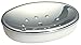 iDesign Diva Bar Soap Dish for Bathroom Vanities, Kitchen Sink - Clear/Chrome