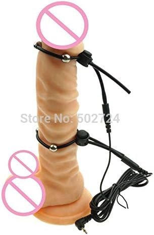 Fun Store Hot Style Leving Reduce Sensitivity and Persistent Insertion Games Adjustable Electro Shock Male Ring Kits Therapy Lock Fine Controller Men,Color