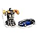 Tatuo 3 Pieces Robot Car Toy 2 in 1 Deformation Car for Kids Boys Playing Christmas Birthday Gifts (Blue Yellow and Red)
