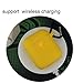 AirSha Compatible for AirPods Case with Keychain,[Support Wireless Charging],Shockproof Protective Silicone Cover Skin for AirPods Charging Case 2 & 1 (Yellow)