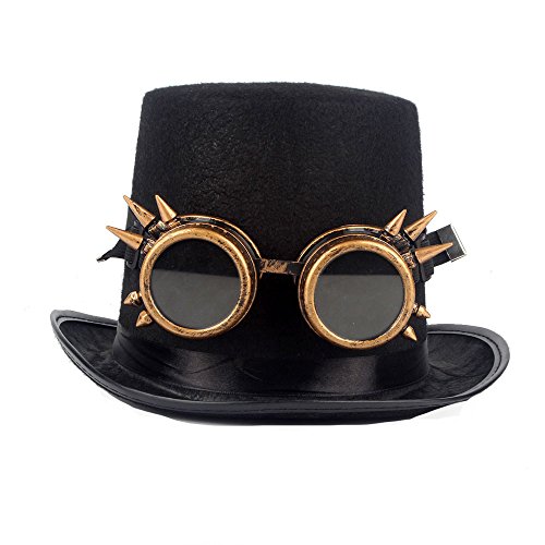 FUT Spiked Cyber Goggles Steampunk Goggles Glasses Goth Cosplay Eyewear