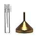 Riverrun 1ml Empty Glass Perfume Sample Vials with Ziplock Bags and Funnel