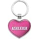 Graphics and More Metal Keychain Key Chain Ring Pink I Love Heart Names Female A Ashl - Ashlynn