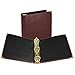Samsill 15164 Classic Collection Executive Presentation 3 Ring Binder, 2 Inch Brass Round Ring (Holds 450 Sheets), Burgundy