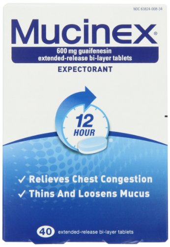 Mucinex SE 12 Hr Chest Congestion Expectorant, Tablets, 40ct Mucinex SE 12 Hr Chest Congestion Expectorant, Tablets, 40ct