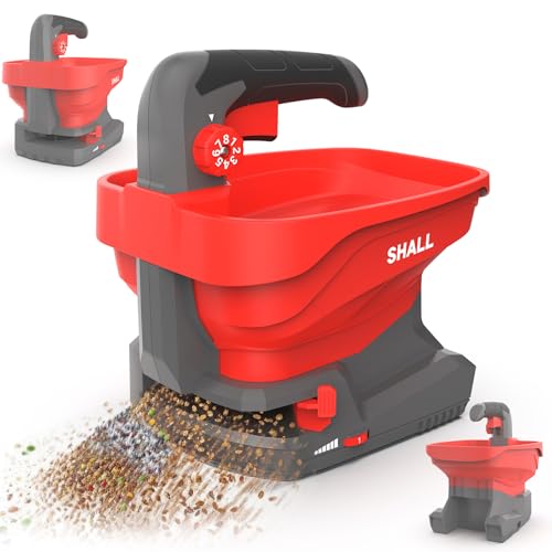 Shall Universal Rechargeable Battery Seeder, 7.2 V Electric Fertilizer Spreader, Suitable for Road Salting, Snow Removal and Sowing, Battery and Charger Included