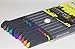 Fineliner Pens by Precision Color Products | For your Desk, Planner, Art, Sketching, Notebook, Journal and Kid School | 10 Marker Set .38 Tip Yellow Orange Red Pink Purple Blue Teal Green Brown Black