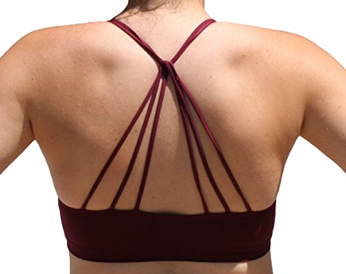 Anemone Women's Soft Breathable Sports Bra (One, Wine)