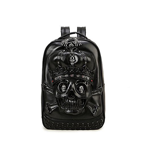 Aibag Vivid 3D Pirate Skull Backpacks Back to School Laptop Bag
