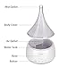 ELEHOT Essential Oil Diffuser Humidifiers Ultrasonic Aromatherapy Fragrant Oil Vaporizer 4 Timer and Auto-Off Safety Switch with 7 LED Light Colors