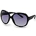 AMZTM Women Polarized Sunglasses Classic Simple Driving Shades Retro Oversized Goggles All-match Large Frame Eyewear -Black