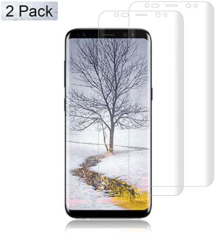 [2-Pack] Samsung Galaxy S8 Plus PET Screen Protection Film,Fitquipment [High Sensitivity] [Full Coverage] [NOT Glass] Premium 3D-Curved PET Screen Protector for Samsung Galaxy S8 Plus