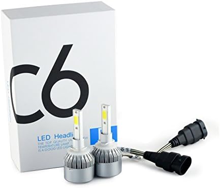 880 Led Bulb 36W Led Conversion Kit 3800LM 6000K Waterproof Led Headlight Bulb Extremely Bright Single Beam C6 Led Light Bulbs Motorcycle Headlight Bulbs Replace for Halogen,HID Bulbs,2pcs