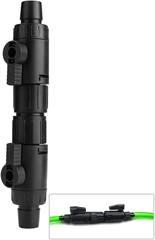 Pssopp Aquarium Fish Tank Hose Pipe Quick Release Connector Water Control Valve Adapter Filter (16mm/0.6inch)