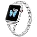PUGO TOP Replacement for Apple Watch Band 38mm 40mm 44mm 42mm Stainless Steel for Iwatch Series 5/4/3/2/1 for Women (Silver, 38mm/40mm)
