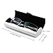 Aluminum Eyeglasses Case,EZESO Hard Shell Matte Elegant Frosted Slim Light Metal Spectacles Box For Small Frames (Silver)