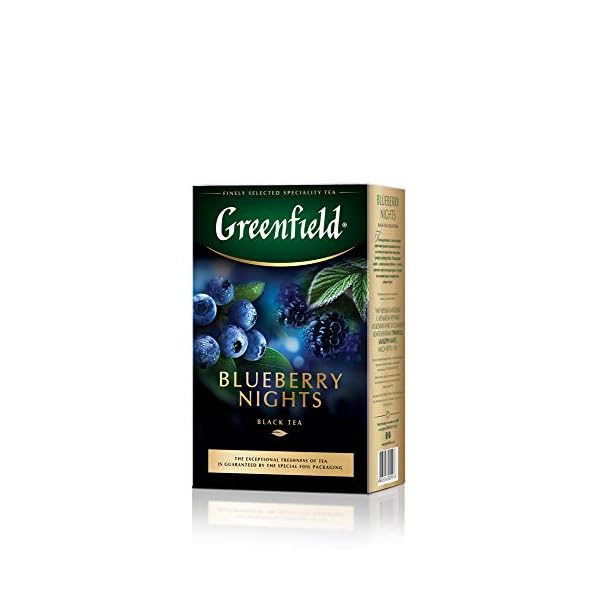 GREENFIELD BLUEBERRY NIGHTS | Schwarztee, aromatisiert – Blaubeere und Brombeere | Blatt Tee, loser Tee 100g | Ceylon… – Bild 3
