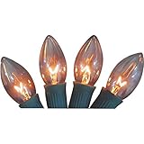 Transparent Clear Twinkle C9 Replacement Light Bulb