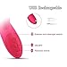 Telescopic Rabbit Vibrator Vagina Stimulator Vibration Massager, 10 Modes Skinfriendly Silicone Clitoris Massager, Treediride Rotating Vibrator USB Rechargeable G-spot Dildo Vibrator Adult Sex Toys