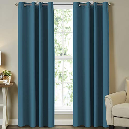 Turquoize Dark Teal Blackout Curtains