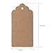 G2PLUS Kraft Paper Gift Tags with String, 100PCS Blank Gift Tags, Christmas Gift Tag, Holiday Hangtags for Gift Wrapping, DIY Arts & Crafts, Halloween(2X 4 in)