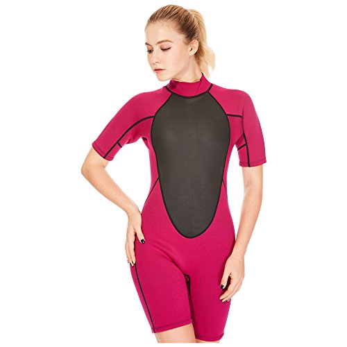 image for Flexel Shorty Wetsuit Women Adult's 3mm Neoprene Surfing Suits for Swi