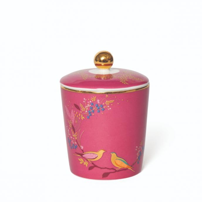 Portmeirion Sara Miller Sandalwood Cardamom & Oudwood Candle in Ceramic Jar (SM2104)