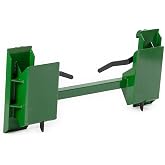 Titan Attachments Quick Tach Adapter Fits Hook and Pin to Convert Universal Skid Steer Style Mount, Green Finish, 12x22 Adapter Hook and Pin Mount Plates, 3500 LB Capacity, No Welding