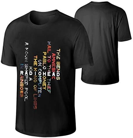 CARMELITA NAVARRO Radiohead Mens Short-Sleeve Crewneck Cotton 3D Adult T-Shirt
