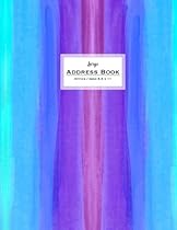 Large Address Book - Office/Desk 8.5 x 11: Blue Purple Watercolor Cover (Big & Trendy Address Books For Women) Large Address Book - Office/Desk 8.5 x 11: Blue Purple Watercolor Cover (Big & Trendy Address Books For Women)