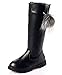 DADAWEN Girl's Waterproof Pom Pom Back Zipper Knee High Winter Riding Boots (Toddler/Little Kid/Big Kid)