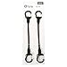 Tyny Tools Key Clip Bungee: Pair; Black