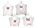 Disney Adult & Kids' Mickey & Minnie Mouse Family Poncho Set (Pack of 4), Clear
