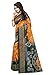 Shonaya Women's Party Wear Bandhani Bhaglpuri Art Silk Printed Saree Sari (Yellow)