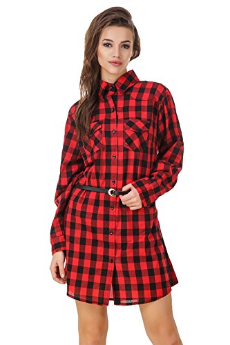 Red and black tunic dress Clearance