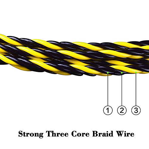 image for ezitown 3 core woven wire puller set 30meters 100FT cable pulling elec