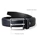 Men Dress Belt - Vintage Full Grain 100% Italian Leather Belt for Men Classic Style Navy 35mm 36