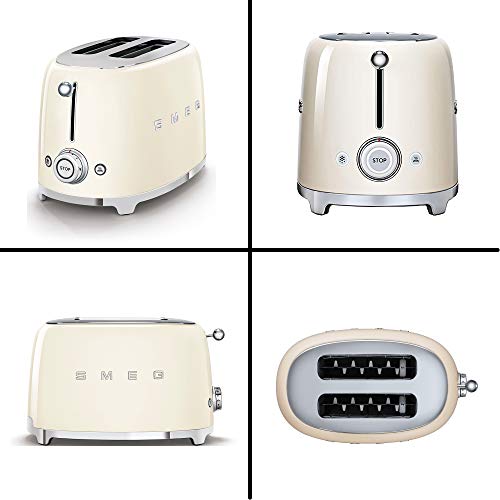 SMEG 2Slice Toaster & 1.7Liter Kettle in Cream Pricepulse