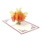 Arich Creative 3D Pop UP Holiday Greeting Card Flower Tree Christmas Thanksgiving Gift