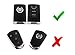iJDMTOY Exact Fit Glossy White Smart Key Fob Shell Cover Compatible with Cadillac ATS CTS DTS XTS SRX STS Escalade or Chevrolet C7 Corvette, etc