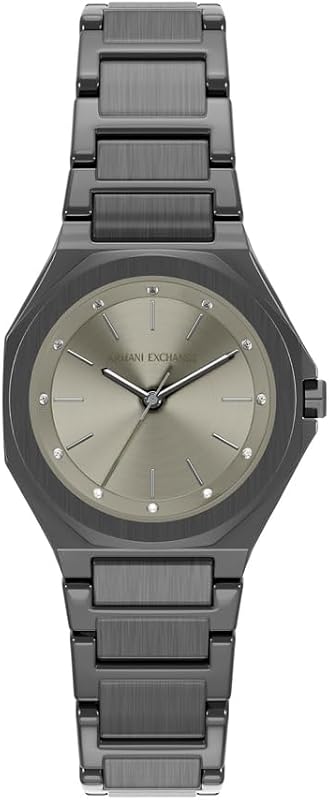 Reloj para Mujer, Movimiento de Cuarzo de Tres Agujas y Caja de 34 mm con Correa de Acero Inoxidable o Cuero