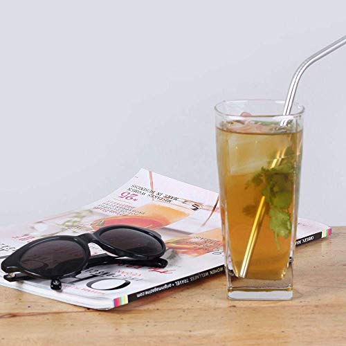 Elegant Drinking Glasses Set of 8, Glassware Set Includes 4 Highball Glasses, 4 Rocks Glasses Heavy Base Glass Cups for Water, Juice, Beer, Wine, and Cocktails