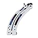 Andux Land Stainless Steel Flip Player Practice Holes Curved Collection CS/HDD14 (White Purple Prince) (Galaxy-White)